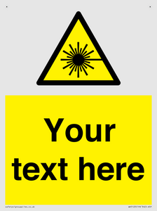 Custom Laser Hazard Sign